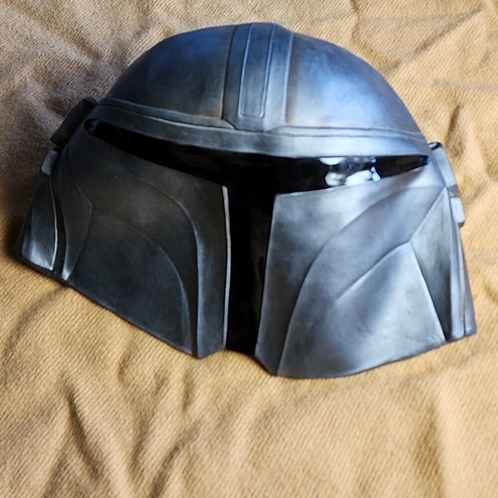 Silver and Black Mandorian Mask